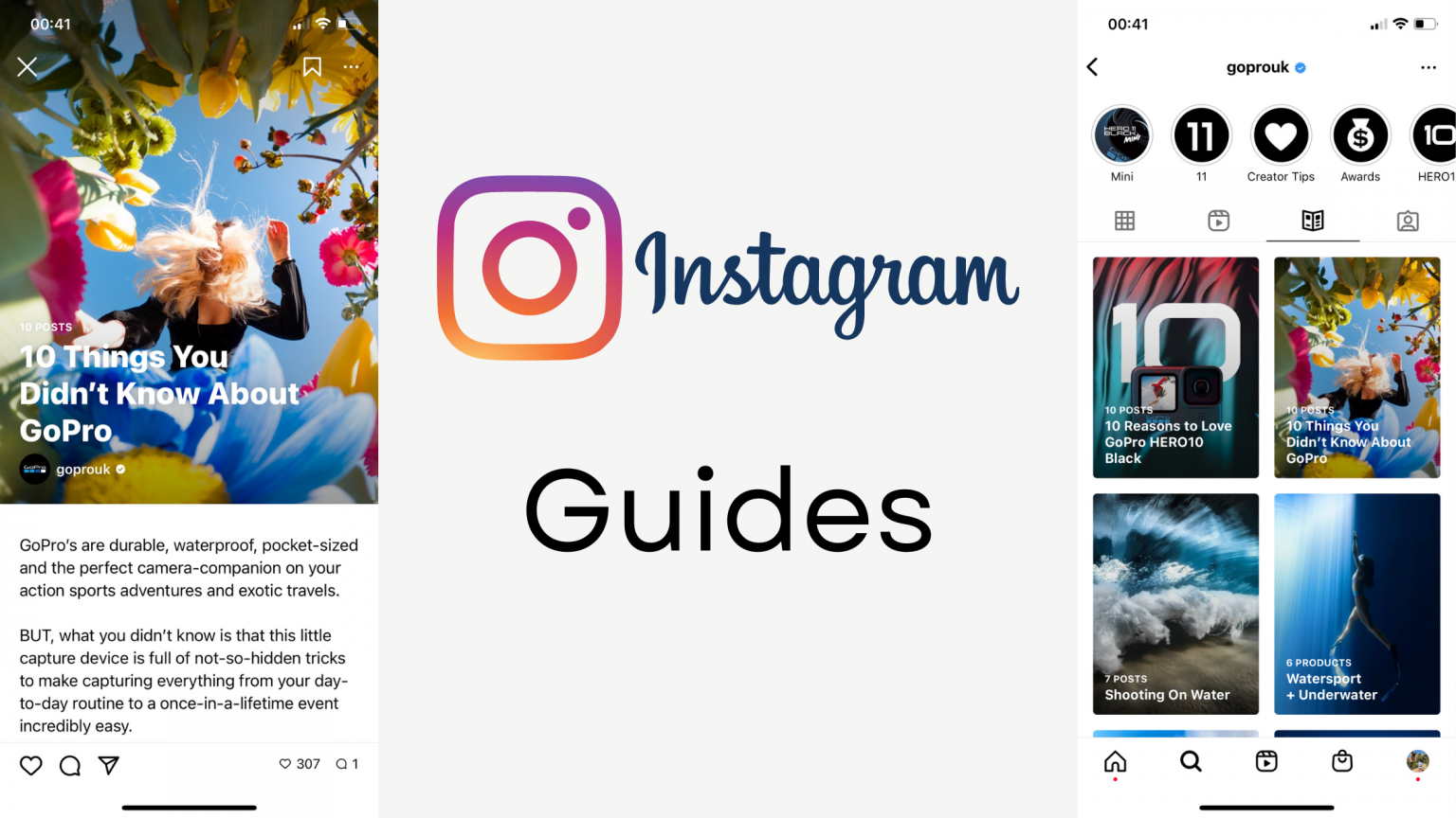 Instagram Guides utilizing blog content on Instagram