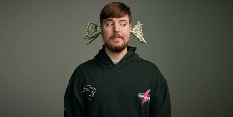 MrBeast literally 'growing money out of his ears'.