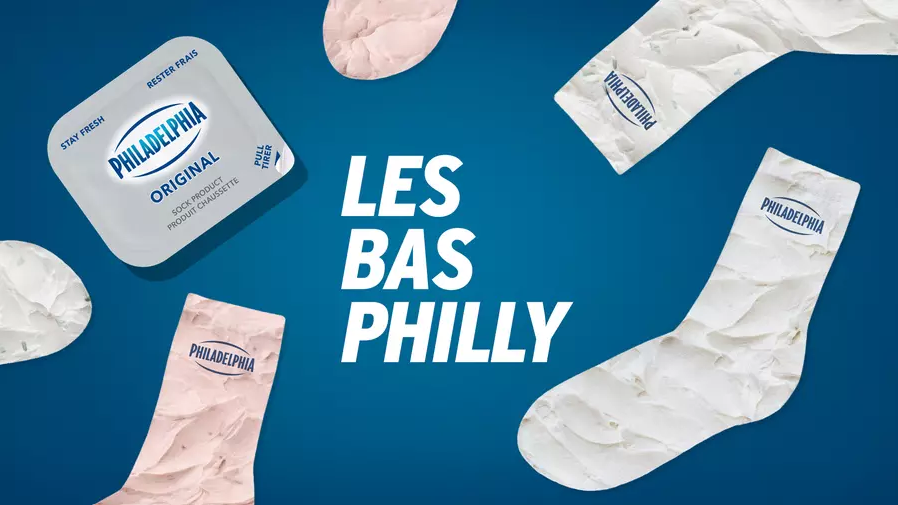 Bas aux couleurs des saveurs Philadelphia