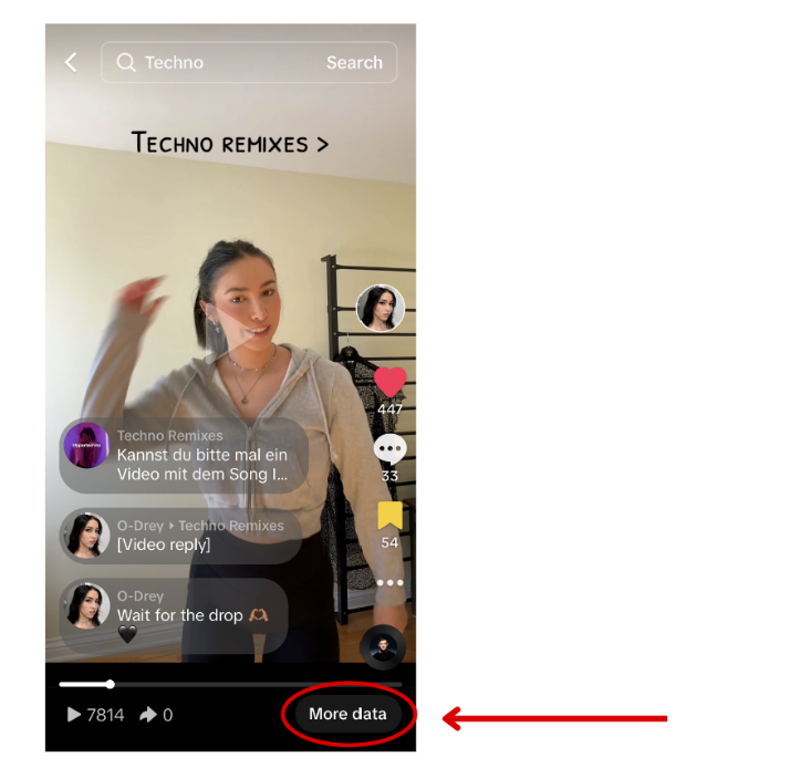 TikTok Analytics - How to access from video