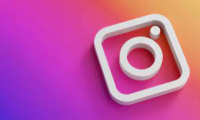 Logo Instagram design 3D