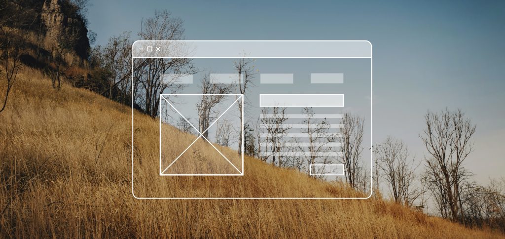 Wireframe d'une page de destination pour augmenter le taux de convertion d'une campagne publicitaire numérique