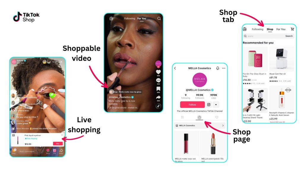 Fonctionnalité du TikTok Shop pour le lancement et l'optimisation