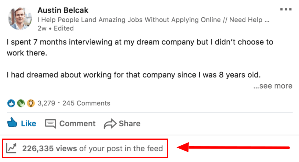 Linkedin viral post 