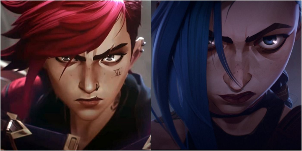 VI and Jinx of Arcane from Riot Games
