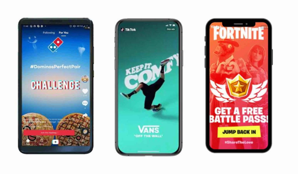 publicités et marketing d'entreprises sur tiktok