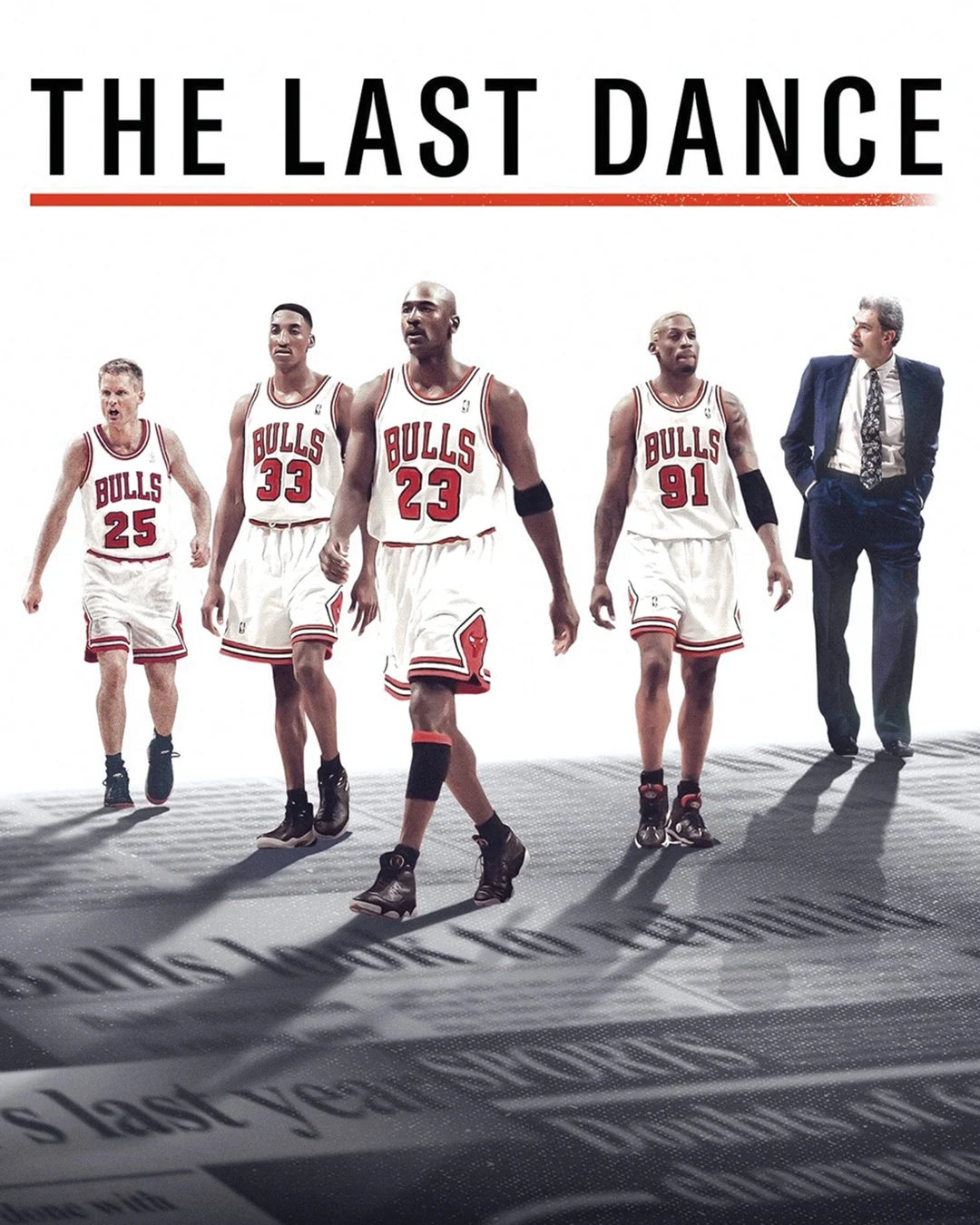 Affiche promotionnelle de la série documentaire "The Last Dance"