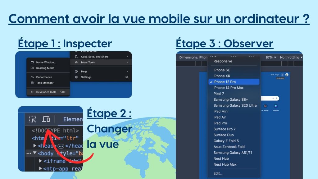 SEO en 2024 : Comment avoir la vue mobile sur un ordinateur