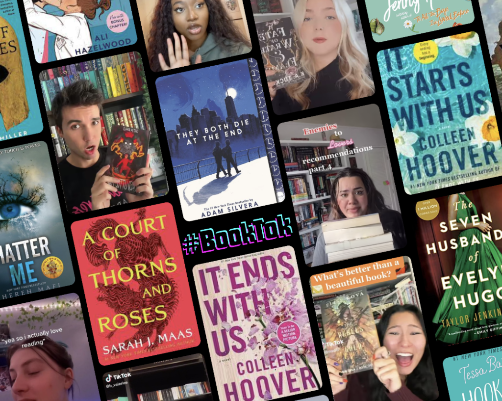 Captures d'écran de #BookTok et livres