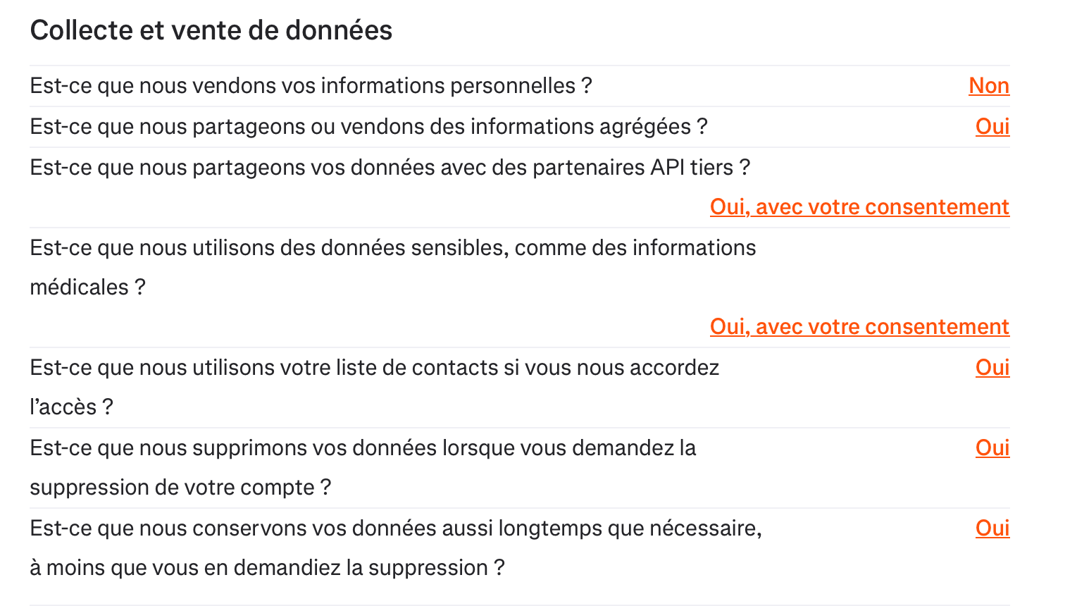 politique de confidentialité de Strava 