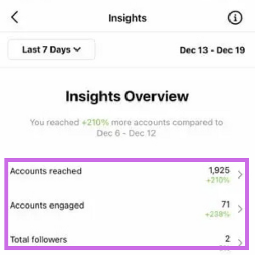 Instagram Insights Overview