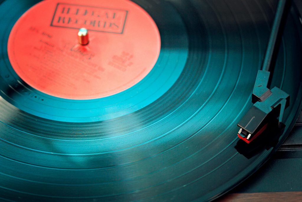 Disque de vinyle pour représenter la musique