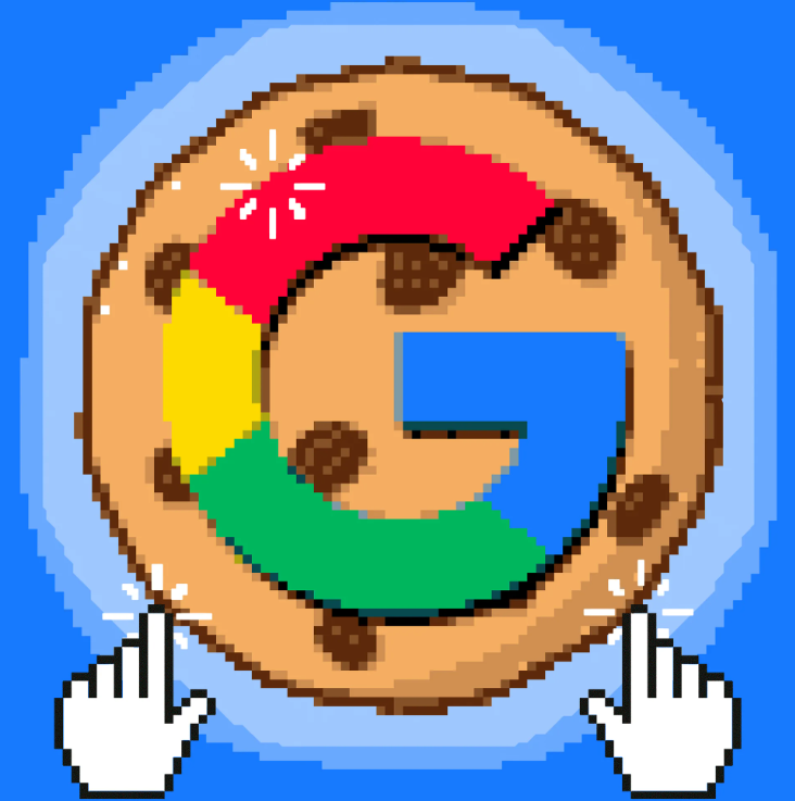Cookie derrière Logo de Google