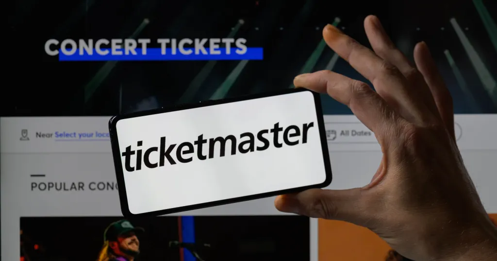 La vente en ligne des billets événementiels sur le site TicketMaster
