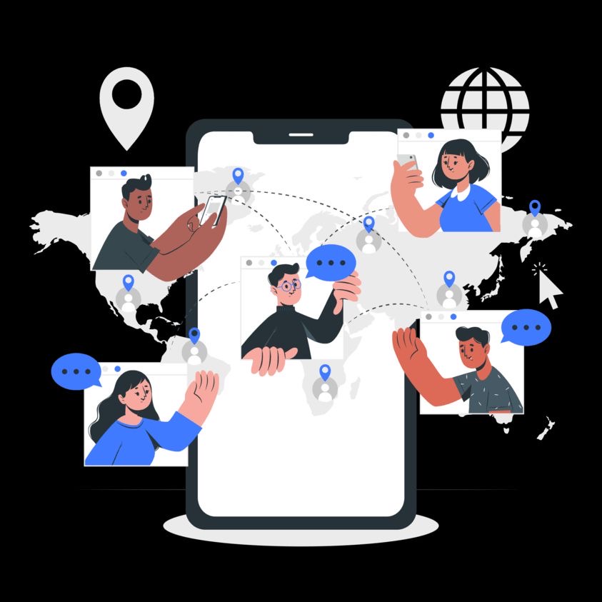 message being shared all over the phone due to online marketing