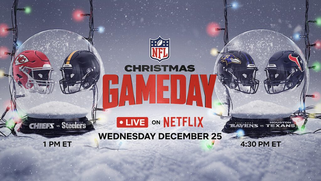 La plateforme de streaming Netflix a payé environ 150M$USD pour présenter deux matchs de la NFL le 25 décembre 2024.