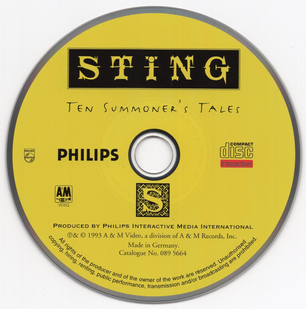 Le premier achat en ligne, l'album Ten Summoner's Tales de Sting.
