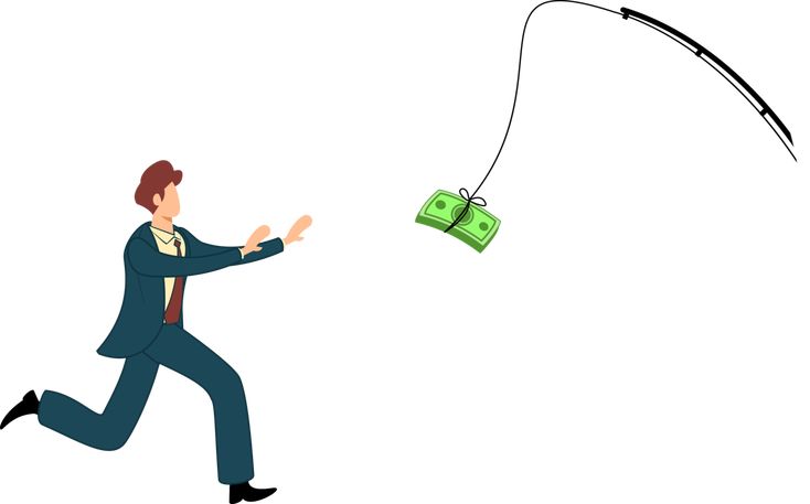 Illustration faisant allusion au sujet de quête d'efficacité. Cette d'efficacité est ultimement guidée par une quête de profit.
