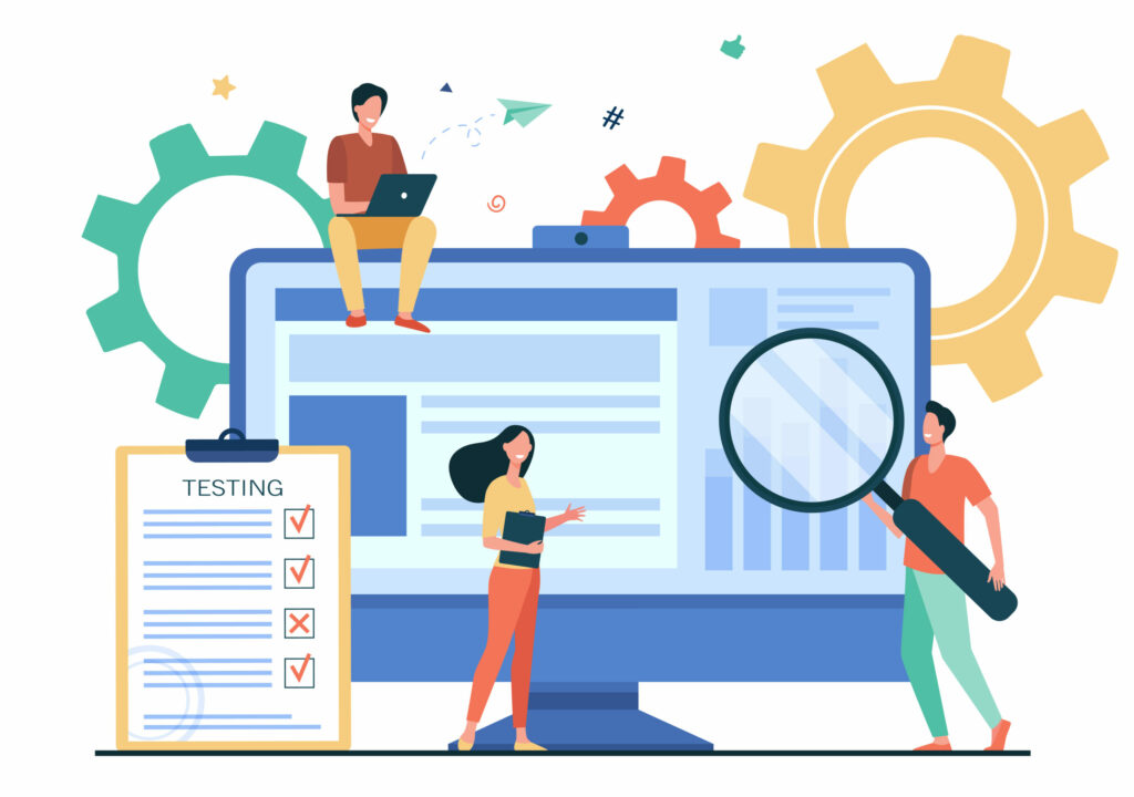 Illustration de figures qui optimisent une interface avec des tests.