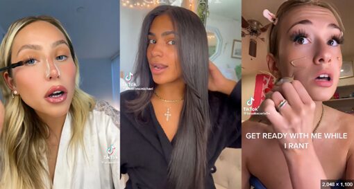 Exemples de vidéos « Get Ready With Me » (GRWM) publiées par des influenceuses beauté sur TikTok