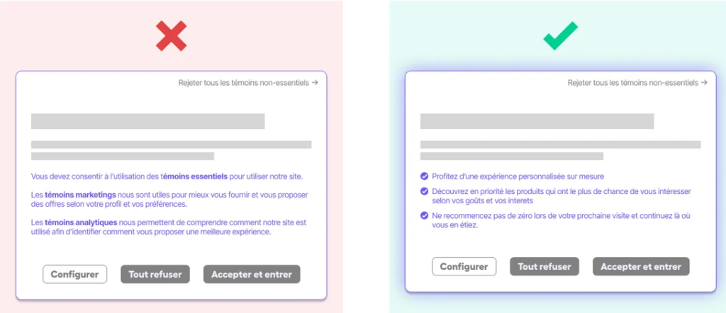 Optimisation de votre bannière de consentement, et de la loi 25.