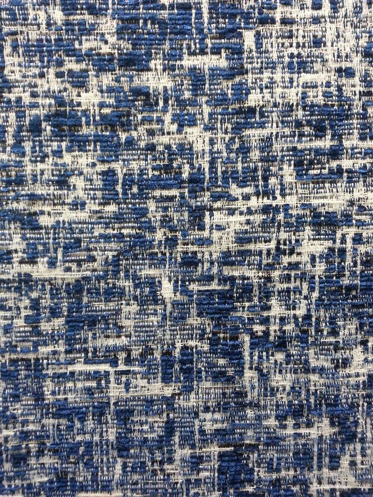 Blue and white textured woven fabric detail for fashion and textile inspiration