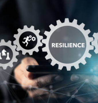 Conceptual infographic on building digital marketing resilience against zero-click search. Interconnected gears emerging from a smartphone symbolizing an integrated strategy linking innovation, analysis, and team performance.